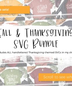 Thanksgiving SVG Bundle - Autumn SVG - Instant Download Cricut - Instant Download Silhouette - Holiday SVG Bundle - Fall Svg