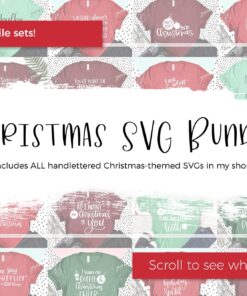 Christmas SVG Bundle - Winter SVG - Instant Download Cricut - Instant Download Silhouette - Holiday SVG Bundle - Funny Svg - Hanukkah Svg