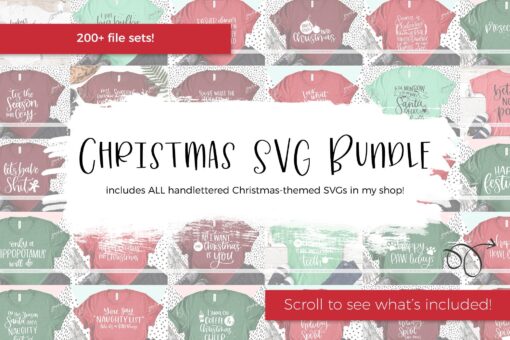 Christmas SVG Bundle - Winter SVG - Instant Download Cricut - Instant Download Silhouette - Holiday SVG Bundle - Funny Svg - Hanukkah Svg
