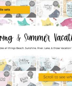 Summer SVG Bundle - Spring SVG - Instant Download Cricut - Instant Download Silhouette - Vacation SVG - Beach Svg