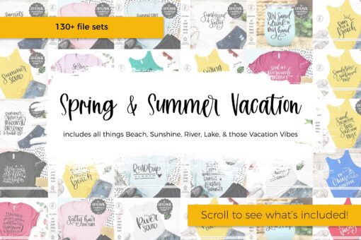 Summer SVG Bundle - Spring SVG - Instant Download Cricut - Instant Download Silhouette - Vacation SVG - Beach Svg