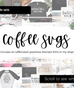 The Coffee SVG Bundle - Cricut Svg - Cricut File - Silhouette File - Cricut Image - Pumpkin Spice SVG - Caffeine SVG - Teacher Svg - Mom Svg
